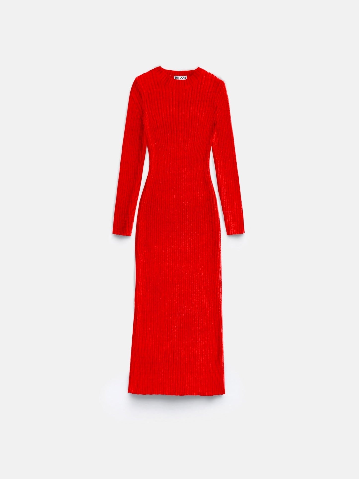 Maxi Gebreide Jurk - Rood