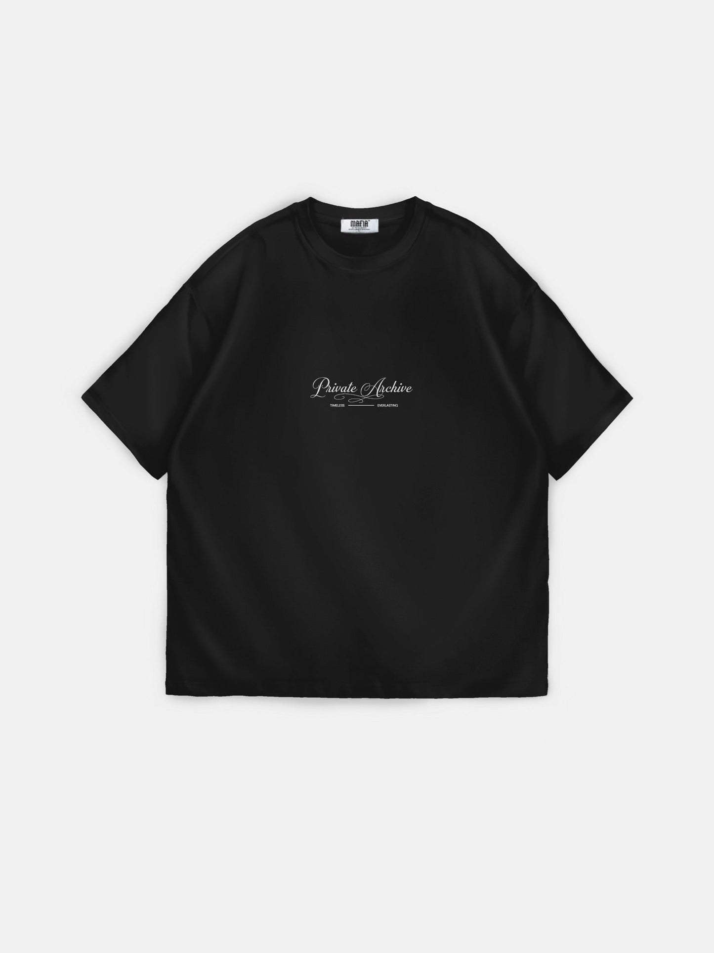 Oversize Private Archive T-Shirt - Zwart