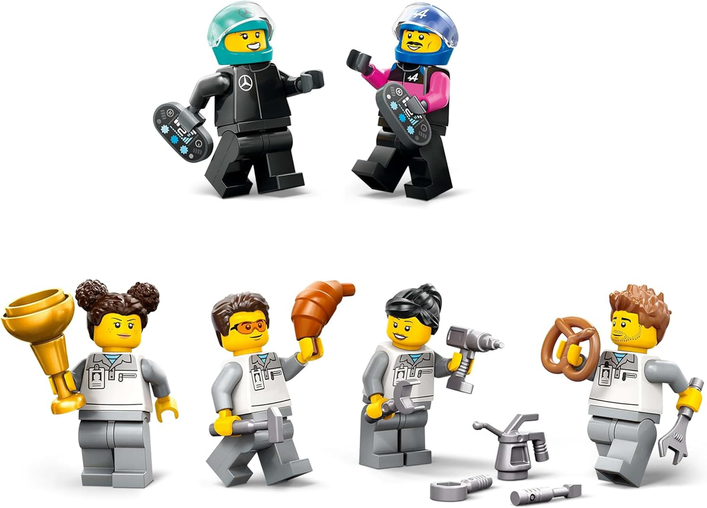 LEGO City F1 Garage with Mercedes-AMG and Alpine Cars Kit