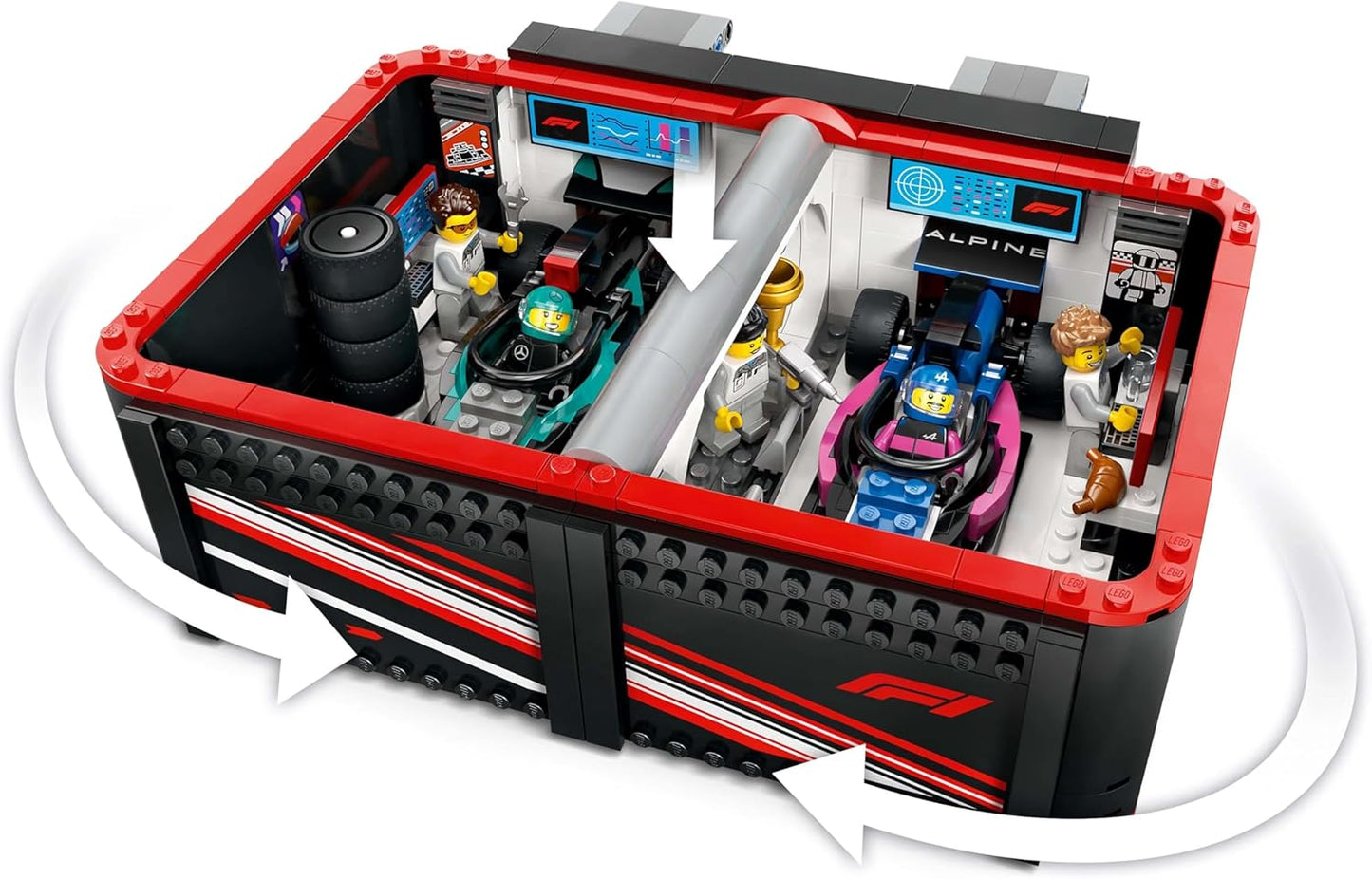 LEGO City F1 Garage with Mercedes-AMG and Alpine Cars Kit