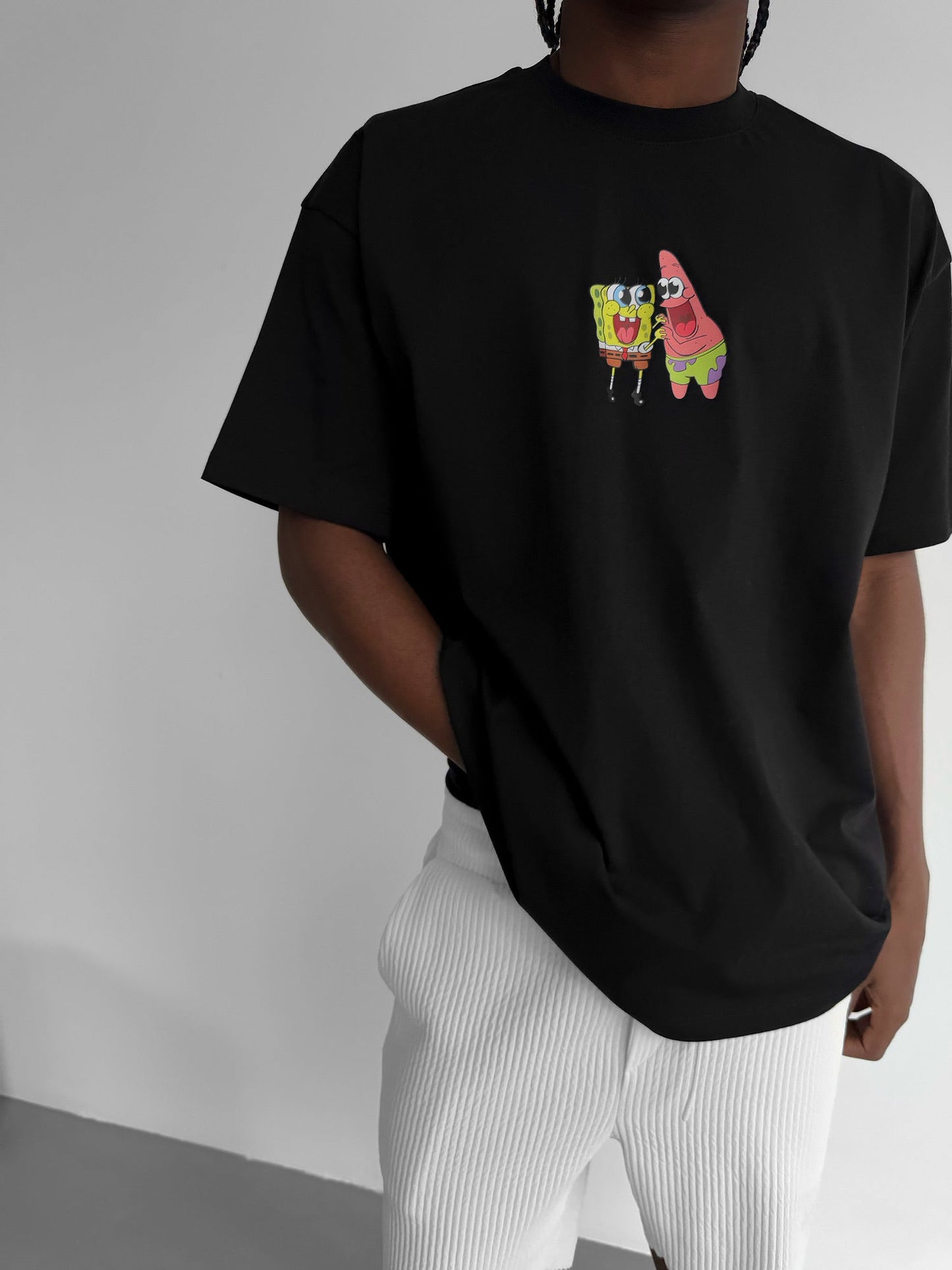 Oversize Comic T-Shirt - Zwart