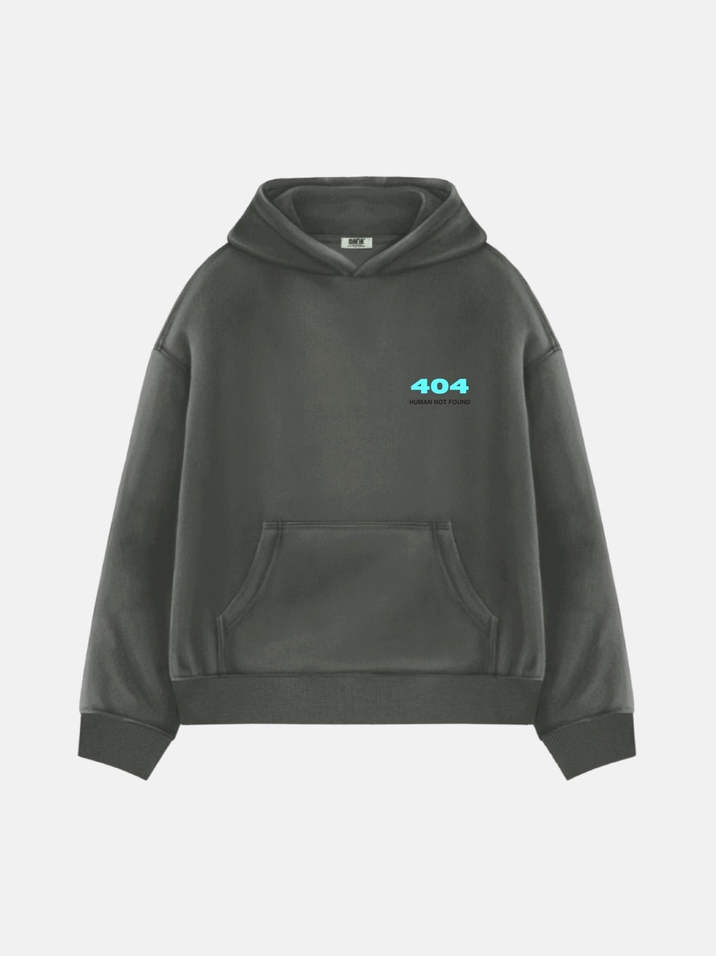 Oversize 404 Hoodie - Antraciet