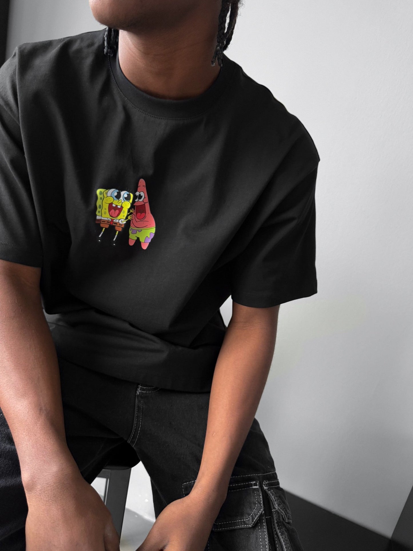 Oversize Comic T-Shirt - Zwart