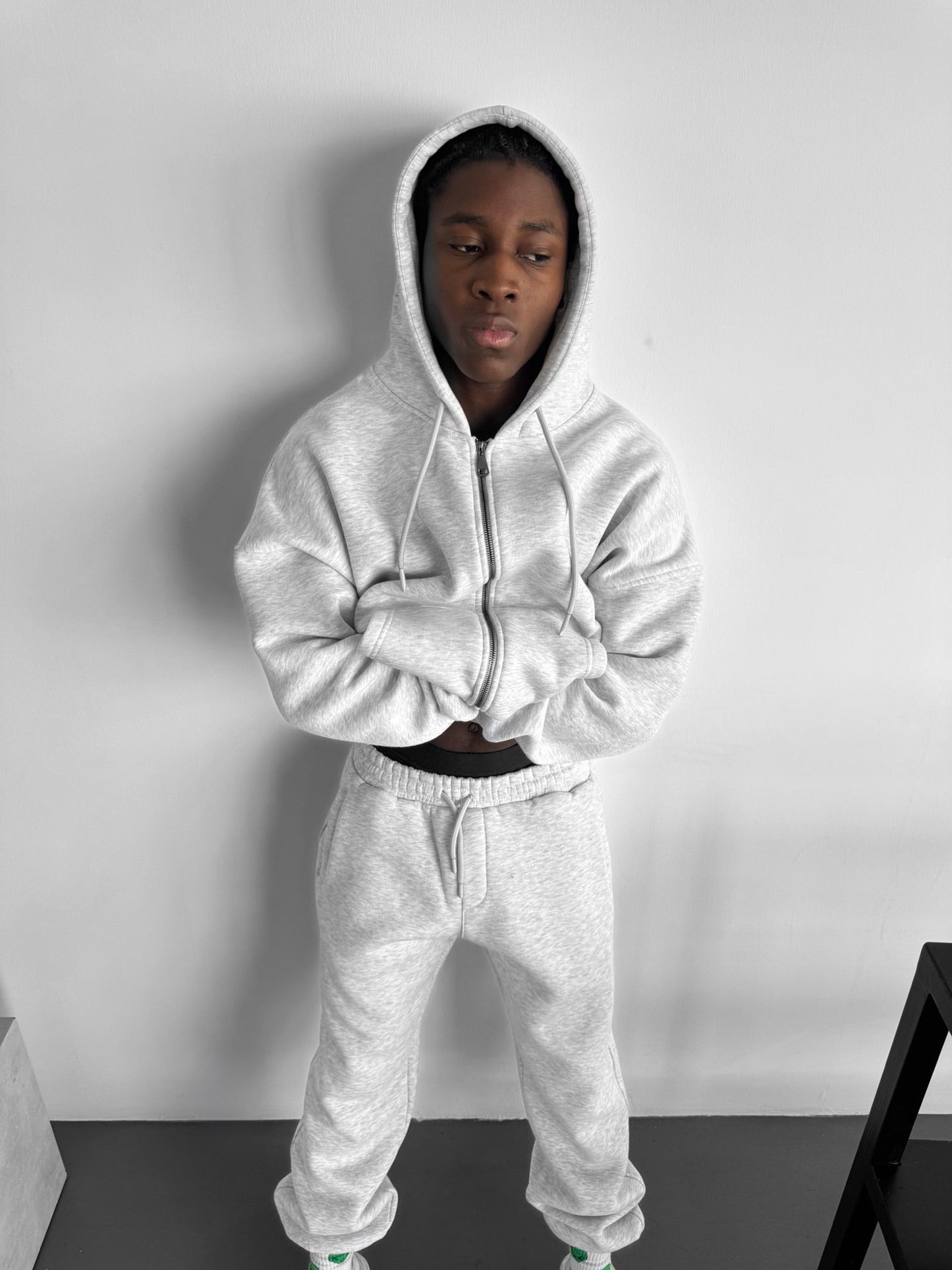 Basic Jogger - Lichtgrijs Melange
