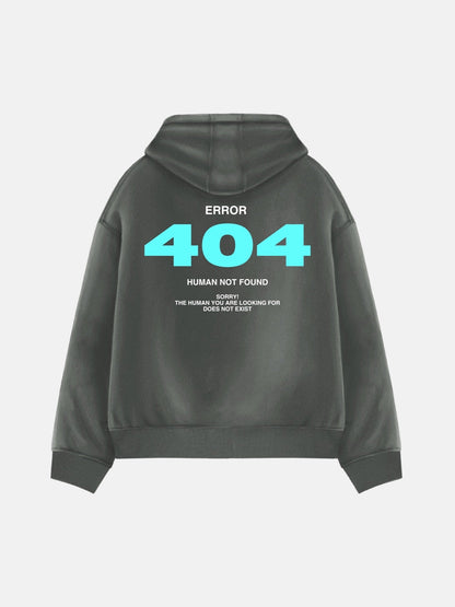 Oversize 404 Hoodie - Antraciet