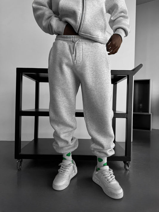 Basic Jogger - Lichtgrijs Melange